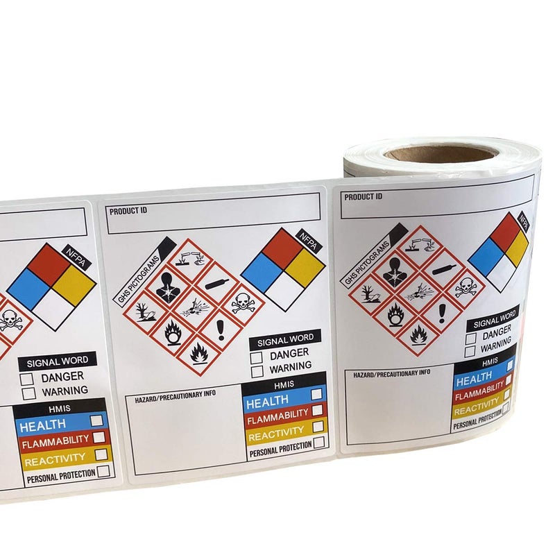 Besttile GHS Labels, SDS OSHA Labels for Chemical Safety Data, 3 x 4 Inch Roll of 260 MSDS Stickers with GHS - Image 3